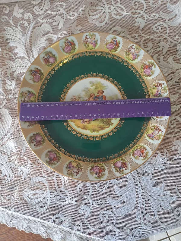 Imperial Bavaria 32cm diam hand painted Fragonard platter STUNNING!!!!!!!