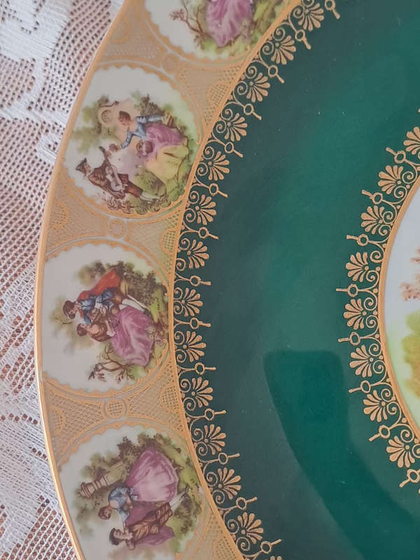 Imperial Bavaria 32cm diam hand painted Fragonard platter STUNNING!!!!!!!