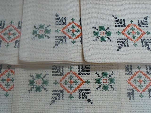 CROSS STITCH COTTON LACE MATS X 6