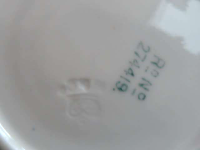 PORCELAIN STAMPED CUP AND SAUCER LOVELY!!!!!