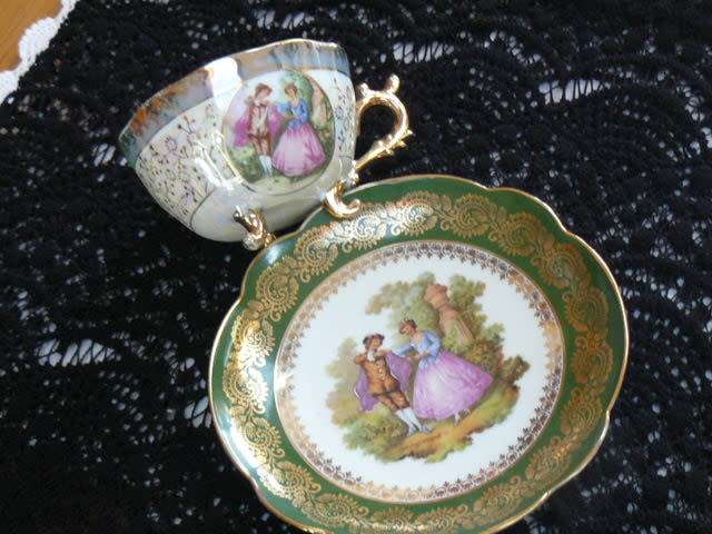 LIMOGES DUO UNUSED MINT VERY PRETTY !!!
