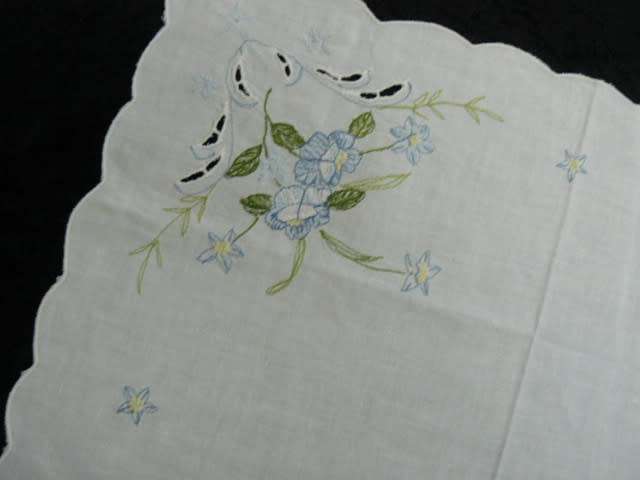 COTTON EMBROIDERED TRAY CLOTH