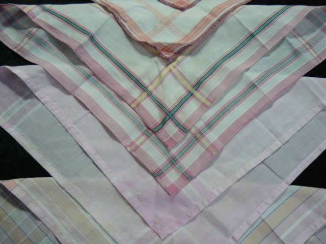 HANKIES VINTAGE COTTON X 3  AND 1 FREE