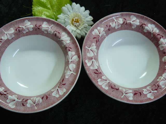 Clovendale by Ridgway Staffordshire x 2 Bowls Stamp Included