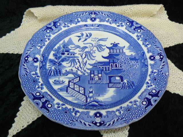 WILLOW BURLEIGH WARE ENGLAND PORCELAIN PLATE 24 CM