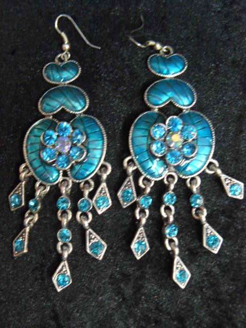 FASHION EARRINGS LOVELY BLING  11 CM LONG