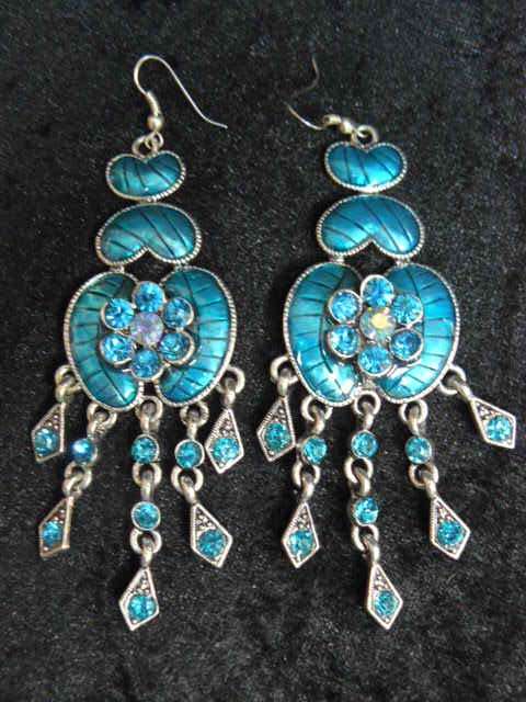 FASHION EARRINGS LOVELY BLING  11 CM LONG