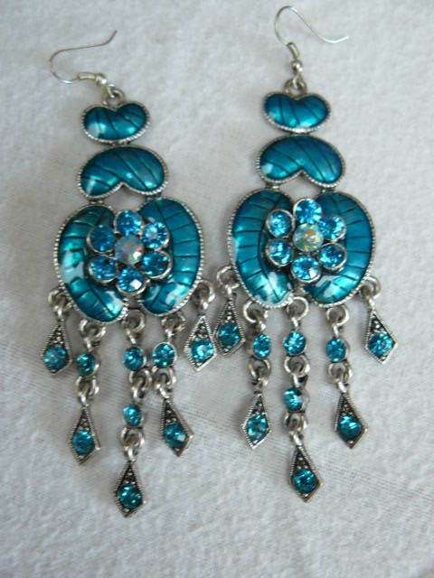 FASHION EARRINGS LOVELY BLING  11 CM LONG