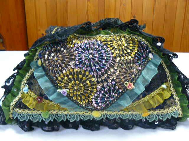 HAND BAG VINTAGE LIKE HAND DECORATED