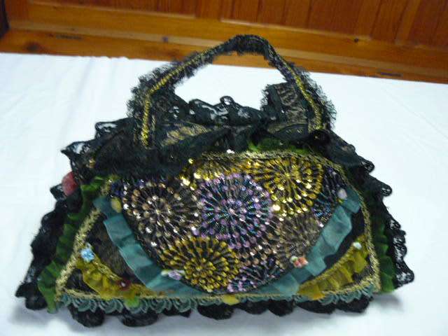 HAND BAG VINTAGE LIKE HAND DECORATED