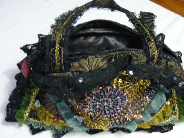 HAND BAG VINTAGE LIKE HAND DECORATED