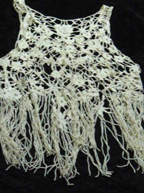 VINTAGE HAND CROCHETES COTTON TOP