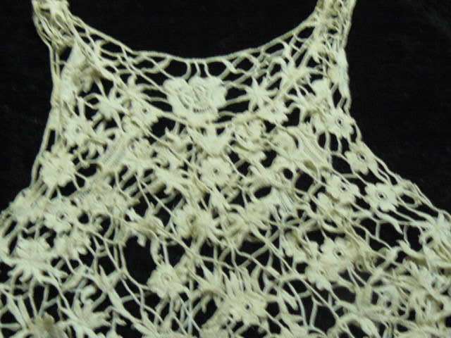 VINTAGE HAND CROCHETES COTTON TOP