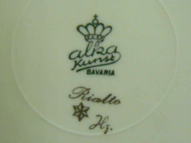 PORCELAIN WALL PLATE ALBA KUNST BAVARIA
