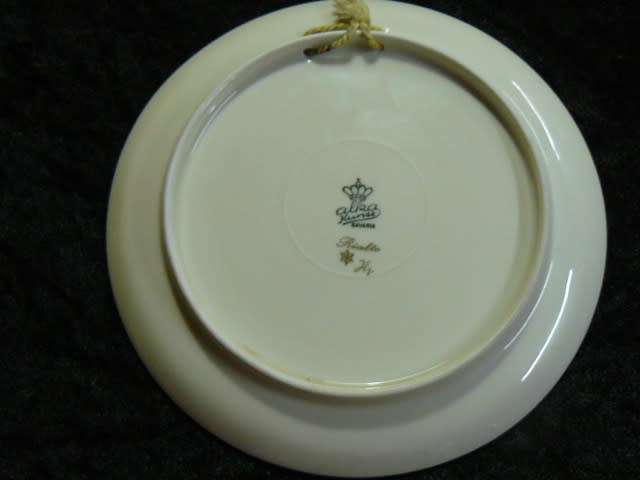 PORCELAIN WALL PLATE ALBA KUNST BAVARIA