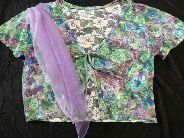 VINTAGE LIKE TOP WITH FAIRY SCARVE