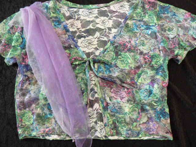 VINTAGE LIKE TOP WITH FAIRY SCARVE