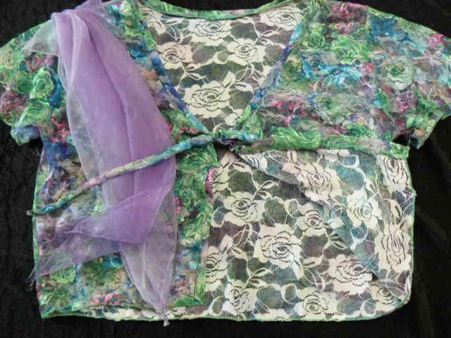 VINTAGE LIKE TOP WITH FAIRY SCARVE