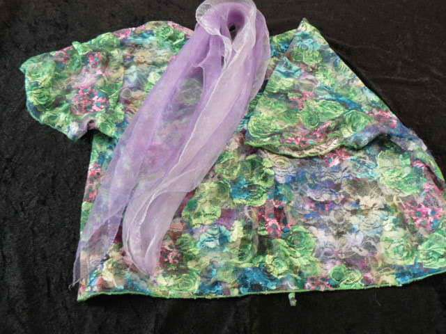 VINTAGE LIKE TOP WITH FAIRY SCARVE