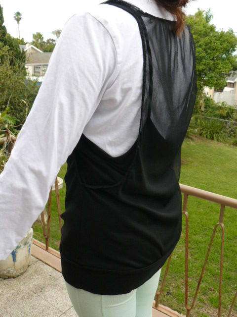 TOP BACK WITH LINNING AND ROSE MEDIUM