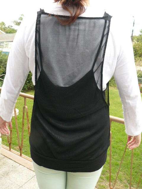 TOP BACK WITH LINNING AND ROSE MEDIUM