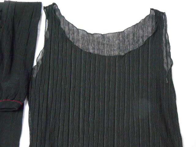 SMALL BLACK VEST WITH FOOTLESS THIGHTS NEW