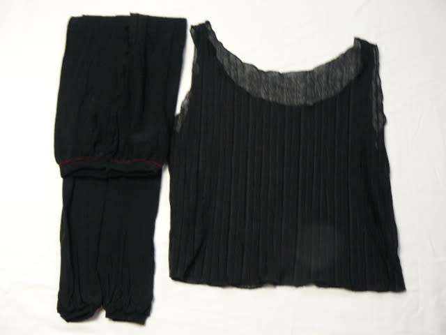 SMALL BLACK VEST WITH FOOTLESS THIGHTS NEW