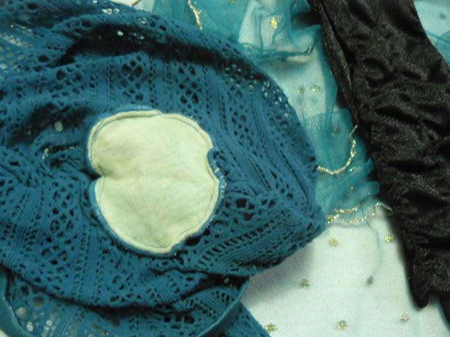 VINTAGE SCARVE VINTAGE BLACK GLOVES FUNKY STOCKINGS WITH PATTERN M