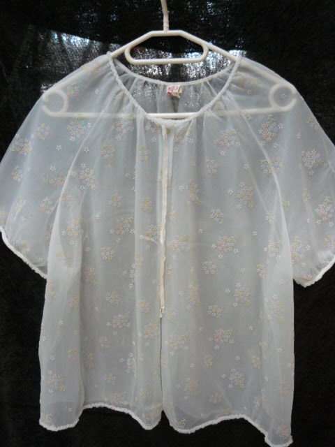 VINAGEBED JACKET NYLON WITH PATTERN SIZE M