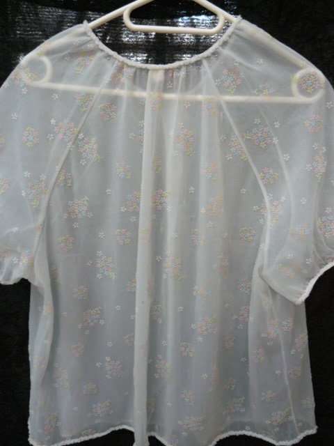 VINAGEBED JACKET NYLON WITH PATTERN SIZE M