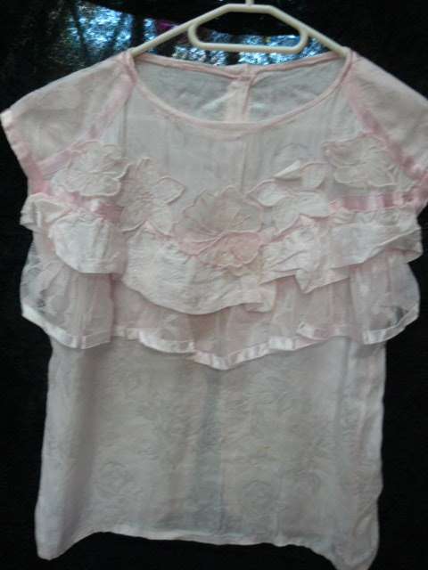 VINTAGE LADIES PINK TOP STUNNING