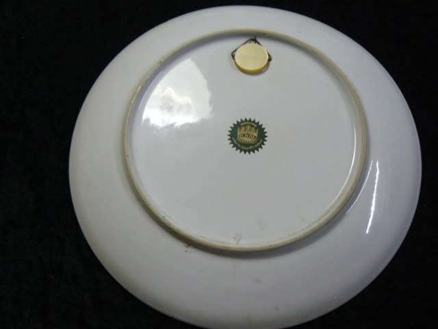 HAND DECORATED ROYAL SCHWABER 1984 TEE STEEGE B V HOLLAND WALL PLATE 25 CM