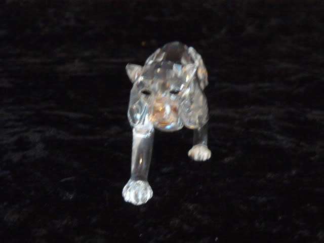 SWAROVSKI LEOPARD / CHEETA RETIRED IN BOX 2OO4 DESIGNED BY MICHAEL STAMEY MINT CONDITION