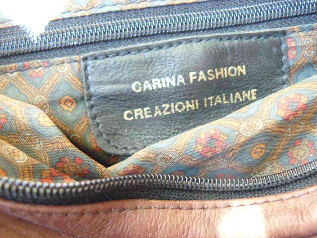 BLACK AND BROWN LEATHER BAG LADIES
