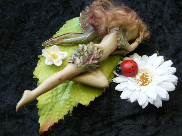 RESIN ANGEL SLEEPING 15 CM NO DAMAGE