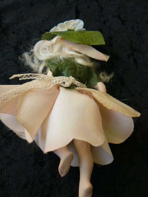 DOLL PORCELAIN HANDMADE MOVABLE LIMBS FLOWER BABY NO DAMAGE