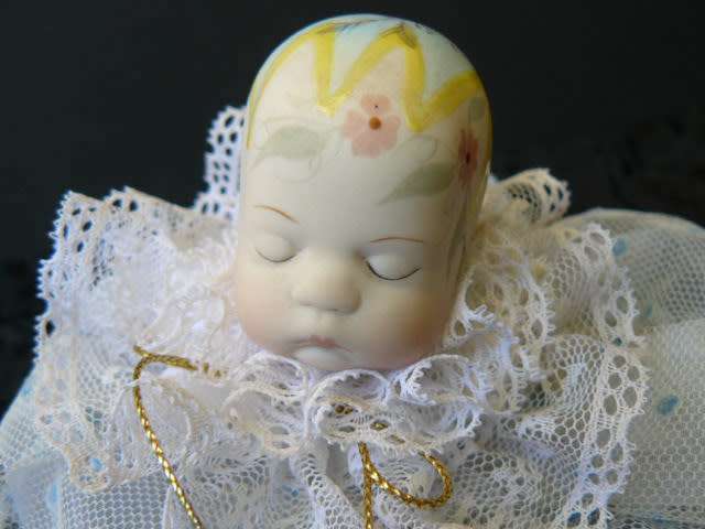 DOLL HAND MADE PAINTED HEAD SLEEPING  SO CUTE!!!!!!