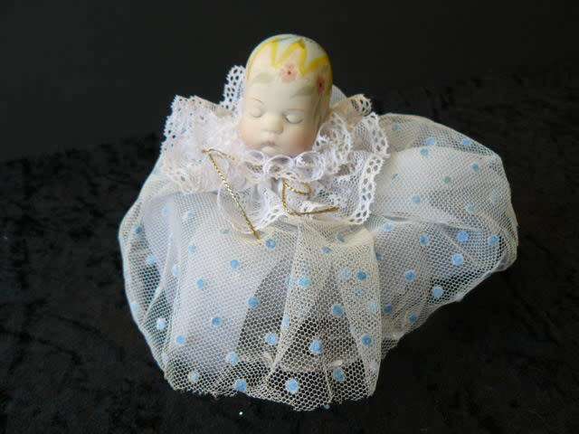 DOLL HAND MADE PAINTED HEAD SLEEPING  SO CUTE!!!!!!