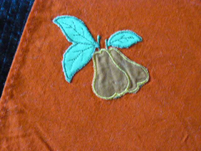 TRAY CLOTH ORANGE COTTON 27 CM X31 CM