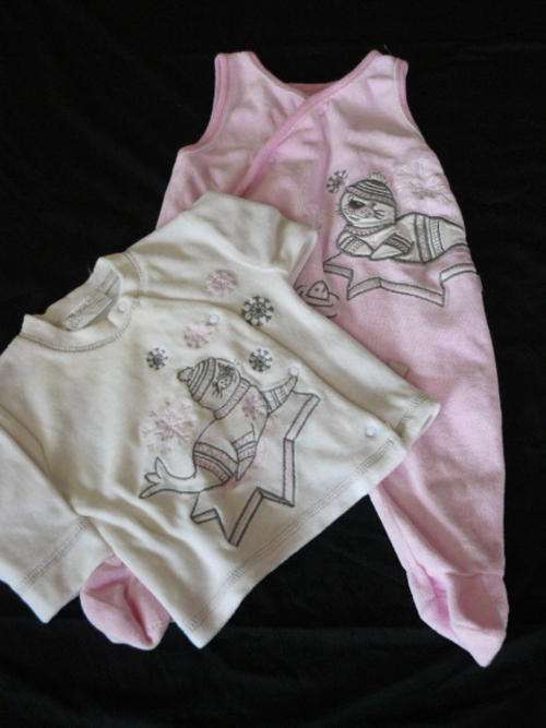 SUPER WARM BABY GROW AND JACKET MATCHING FROM AUSTRIA. SOOOOO SOFT!!!!!!!