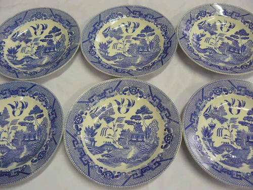6 X SOUP PLATES CARONA