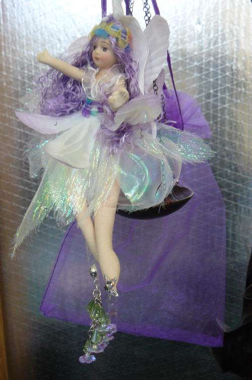COLLECTABLE VINTAGE LIKE FAIRY WITH PORCELAIN HEAD AND ARMS