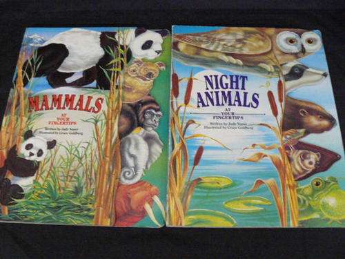 2 X HARD BOOKS MAMMALS AND NIGHT ANIMALS