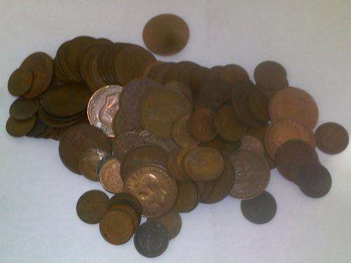xx LOT OF 182 1/4P,1/2P AND 1 PENNY COINSxx