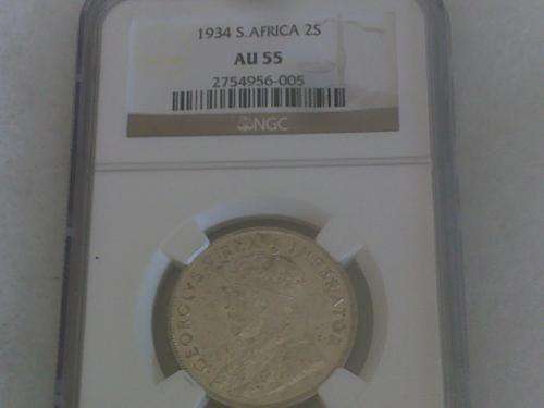 xx1934 2 SHILLING NGC GRADED AU 55xx