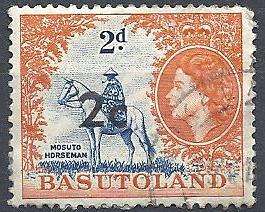 Basutoland 2c dec. overprint. Used