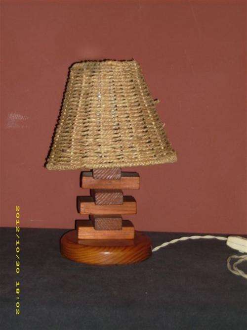 Handmade bedside lamp