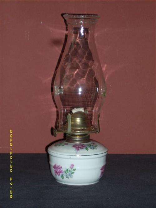 Classical Ceramic Flower Print Oil Lantern