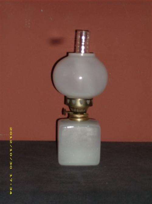 Sandblasted Glass Oil Lantern