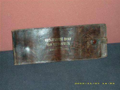 Netherlands Bank of South Africa Cheque Book Holder